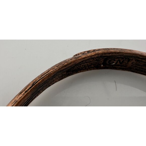 Women's Rhinestone Copper Bangle Bracelet - Picture 3 of 16